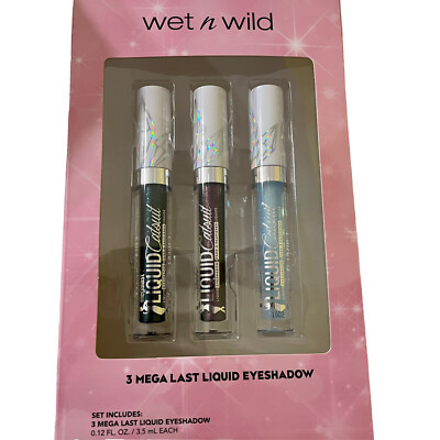 Wet n Wild Mega Last Liquid Eyeshadow Catsuit Emerald Gaze Metallic Gift Set New