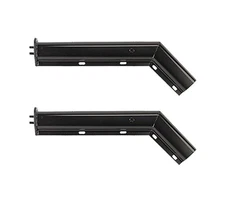 26" Black Angled Spring Loaded Mud Flap Hanger for Semi 1-1/8" Bolt Spacing