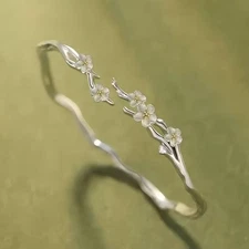 New Jasmine Bracelet Mo Li Jasmine Flower Bracelet Open Bracelet Jewelry Flower