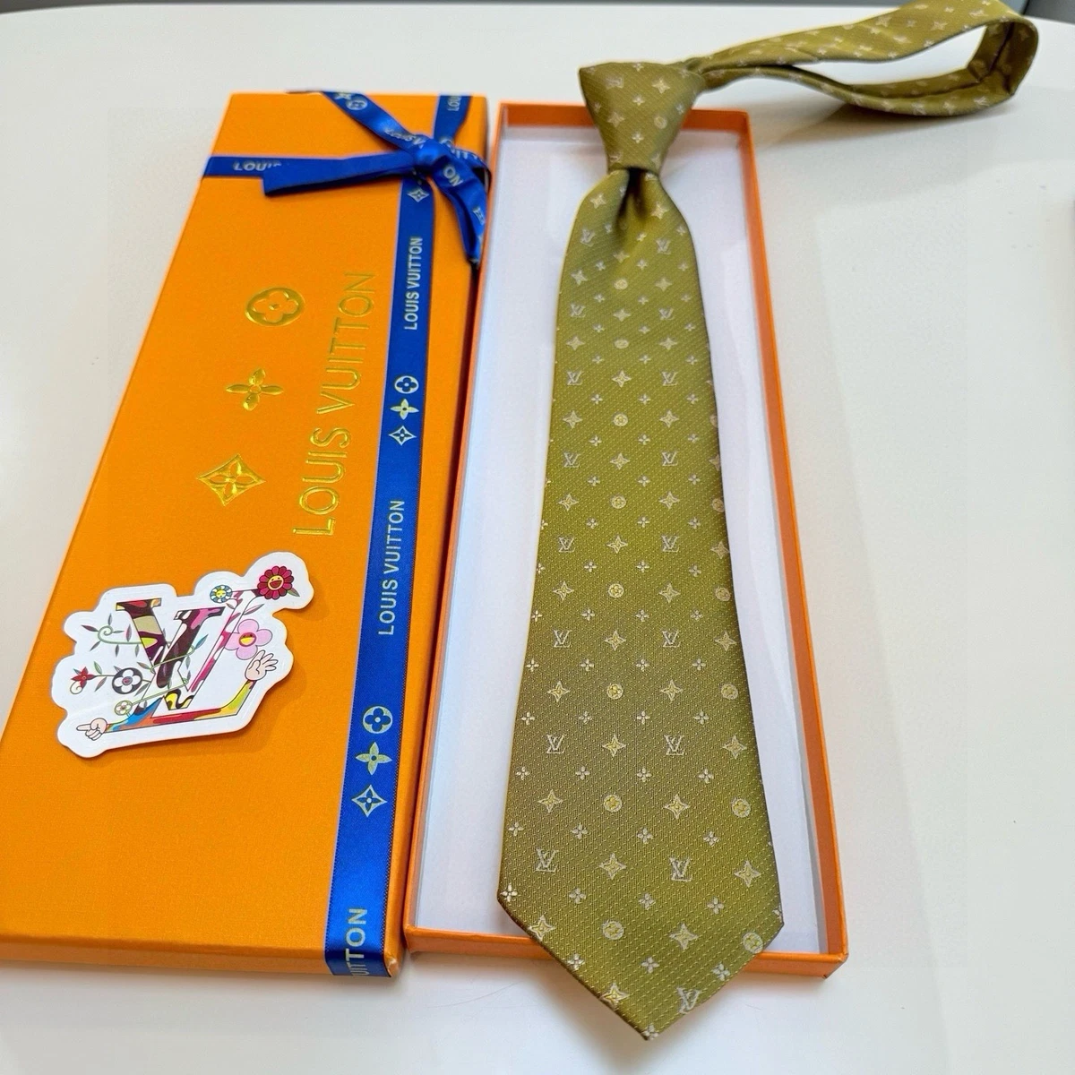 Louis Vuitton Gold Ties for Men for sale | eBay