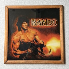 Vtg Carnival/ Fair Prize Rambo Mirror Glass S...