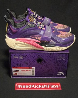 Anta Kai 1 Artist On Court | Mens Size 12.5 | Purple Kyrie Irving OG Sneakers  