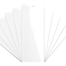 PVC Vertical Blind Replacement Slat Smooth White 10 Pk 82 1/2 x 3 1/2