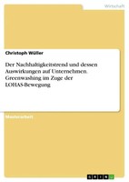 Christoph WüLler | Der Nachhaltigkeitstrend Und Dessen Auswirkungen Auf...