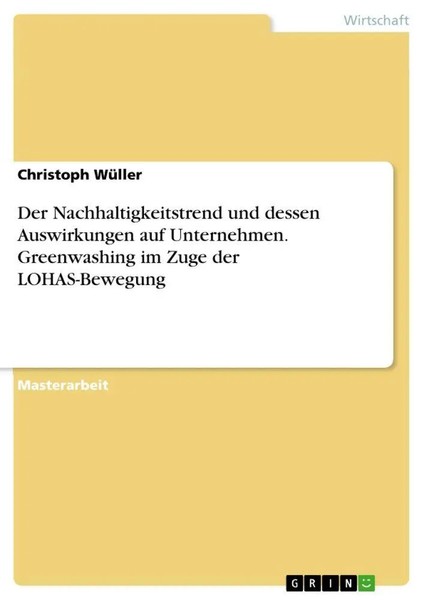 Christoph WüLler | Der Nachhaltigkeitstrend Und Dessen Auswirkungen Auf...-image