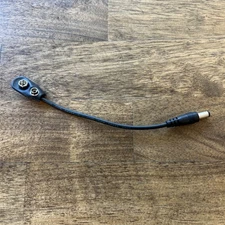 9V Guitar External Battery Clip Converter for Pedal Power Cable Snap Connector