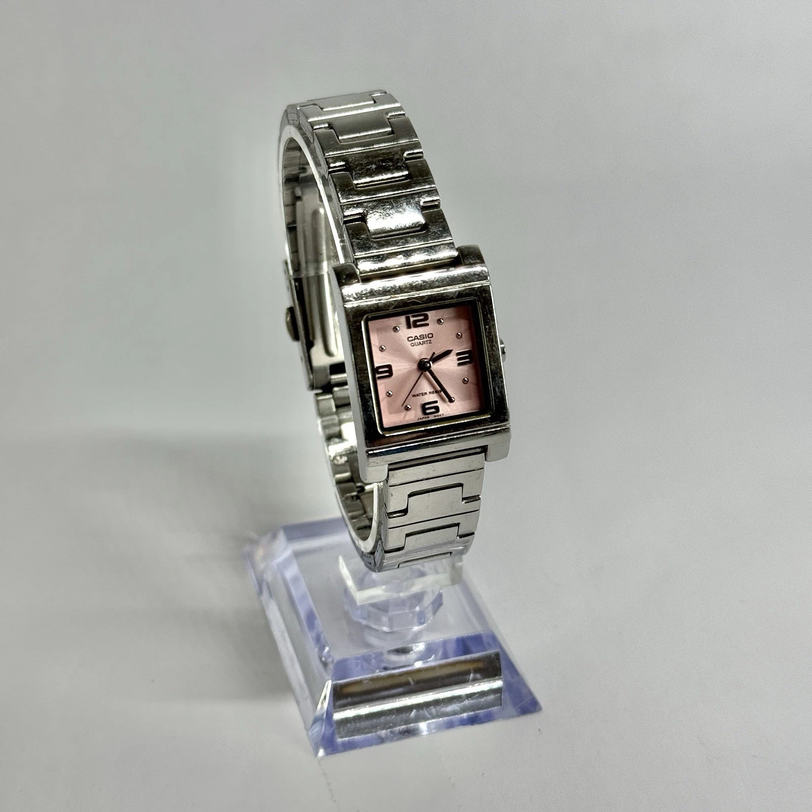 CASIO LTP-1237 Quartz Analog Silver Tone Women Vintage Watch W539 *WORKING