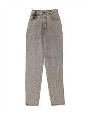 Jeans donna WAMPUM conici IT 42 Medium W24 L32 grigio cotone AB06