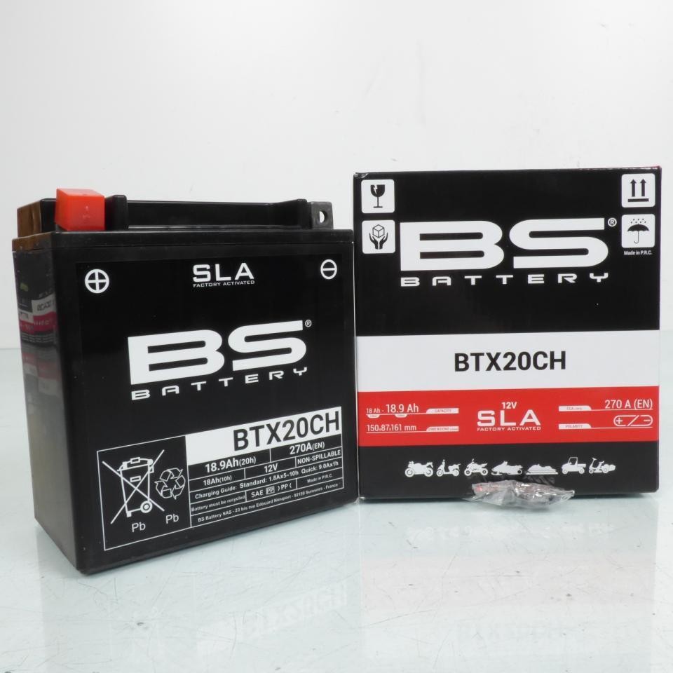 Batterie YTX20CH BS Battery pour Sorties en Moto Morini Granpasso