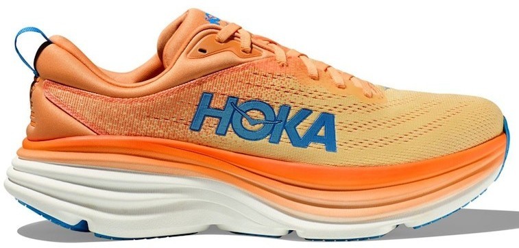 Hoka One One Bondi L Running Shoes Men Size 9.5 Red Yellow Auburn Chili Sneakers Hoka One One HOKA Bondi L Auburn Chili for sale | eBay main image 2