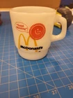 McDonald's Good Morning Milk Glass Mug Anchor Hocking USA Vintage Coffee Cup