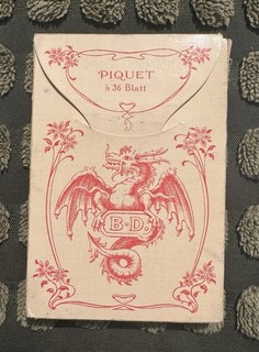 Rare Vintage 1920s B. Dondorf No 112 Piquet 36 Blatt Playing Cards Complete