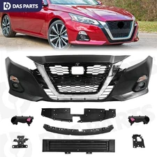 Bumper Cover Grille Radiator Shutter Fog Light Bracket Set For 2019-2021 Altima