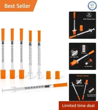 100-Pack 0.5ml 31G 1/4" Syringes - Individually Wrapped for Accurate Dispensing