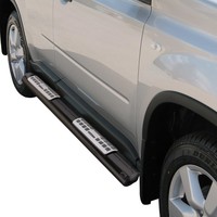 Edelstahl Seitenschweller Schwellerrohre FüR Nissan X-Trail 2007-2010 Schwarz