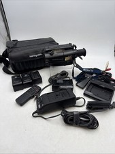 Sony CCD-TR64 8mm HANDYCAM Video8 Camcorder Video Transfer Bundle READ Untested