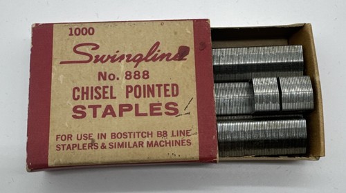 Vintage Package Swingline Staples for No. 88 Staplers Chisel Point