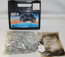 QG1134 Quik Grip Tire Snow Chains & Rubber Tighteners, 1 Pair - Never Used