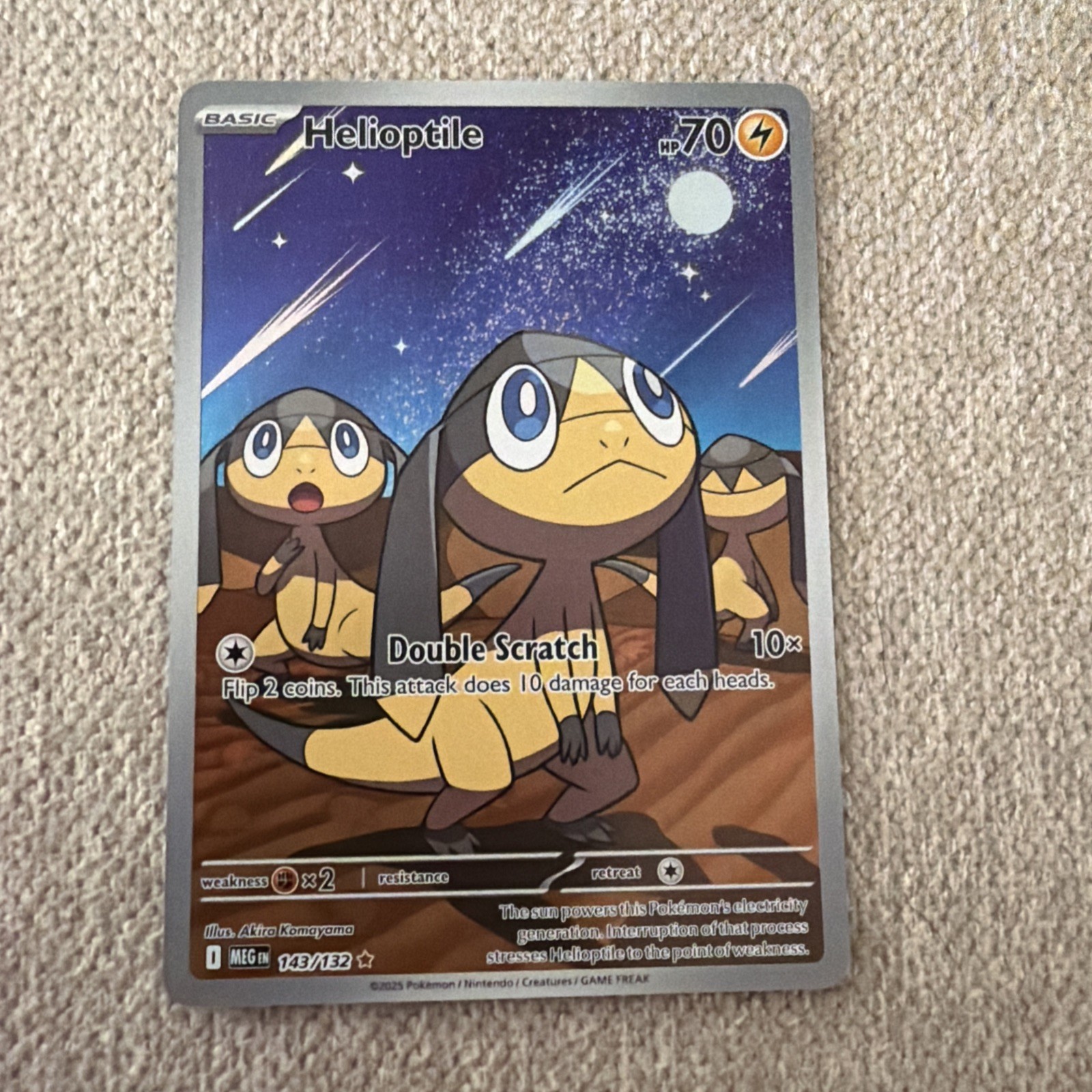 Helioptile 143/132 Me01: Mega Evolution Holo