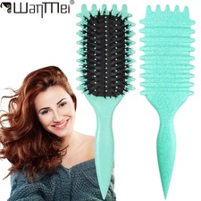 Curl Defining Brush ? Premium Boar Bristle Detangling Brush for Curly Hair