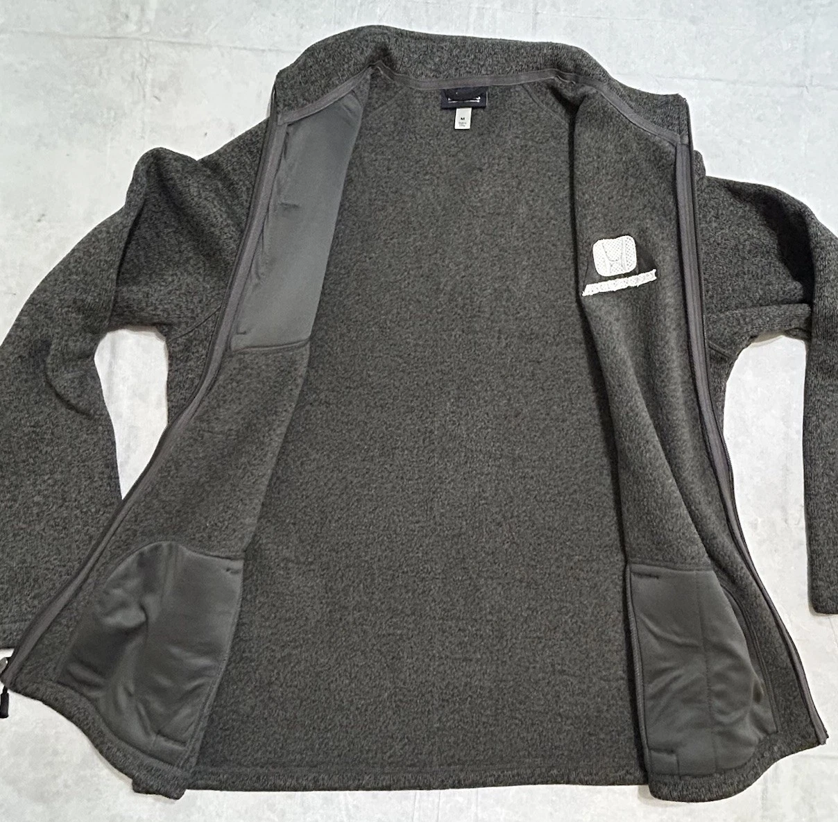 Honda Cars Motor Full Zip Fleece Jacket Coat Men’s M Employee - product detail image 3