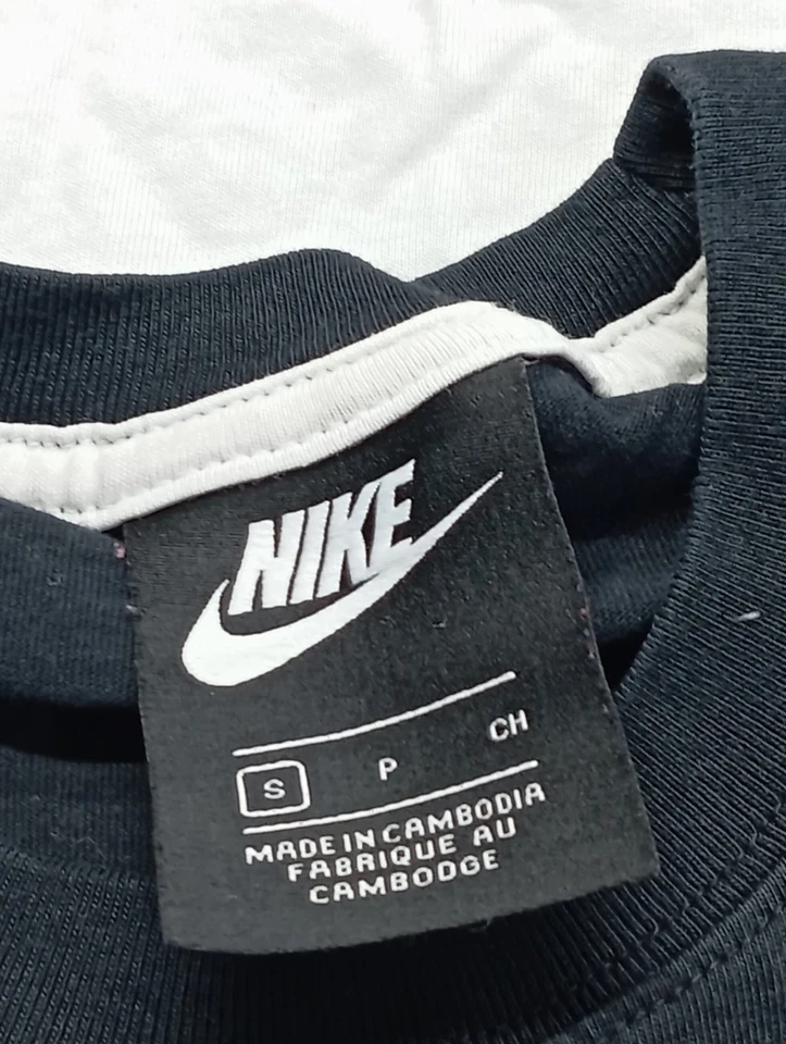 NIKE T-shirt imprimé Dames Haut T EU 36 blanc-noir style décontracté - Photo 4/4