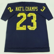 2023 Michigan Wolverines Team Signed Jersey JJ McCarthy & 10 Others w/BAS COA