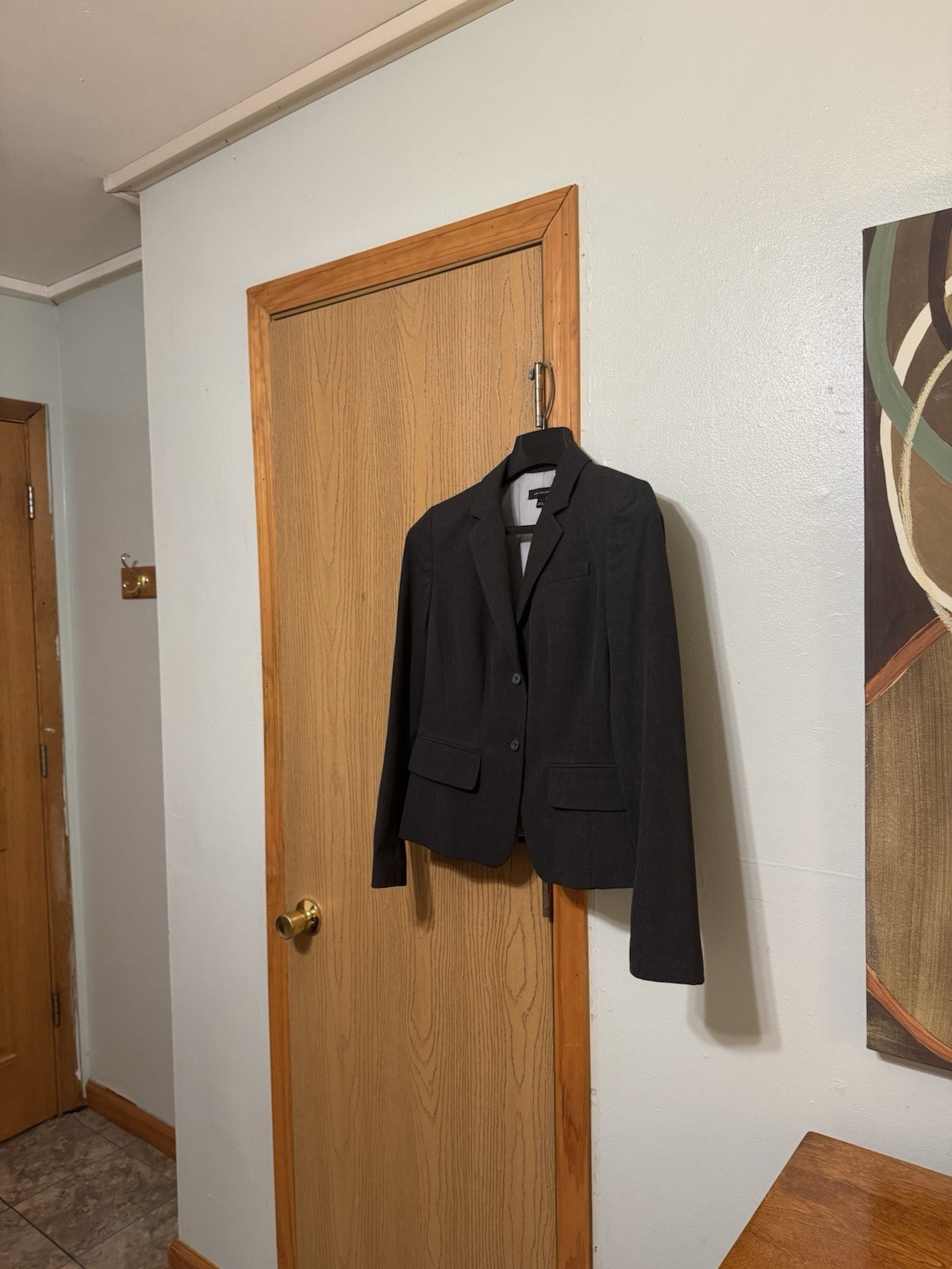 Ann Taylor Size 6 Solid Gray Two-Button Long Slee… - image 1