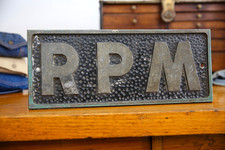 Vintage Tachometer Rpm Gauge Car Club Plaque Sign Embossed Hot Rat Rod Original Vintage Tachometer Rpm Gauge Car Club Plaque Sign Embossed Hot Rat Rod Original