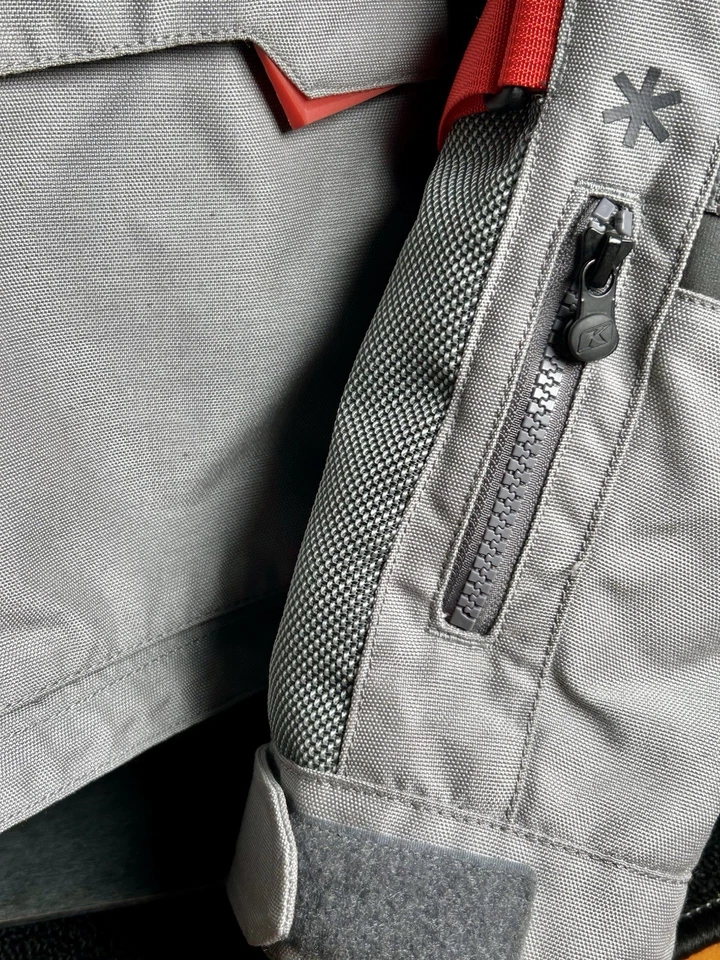 Klim Baja S4 Motorcycle Jacket Mens 2XL Gray Riding Technical Gear. - Image 3 of 4