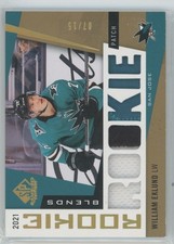 2021-22 UD SP Game Used William Eklund RB-WE Rookie Blends Patch /15