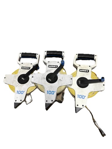 HART 100-Foot LONG TAPE MEASURE. (3-pack)