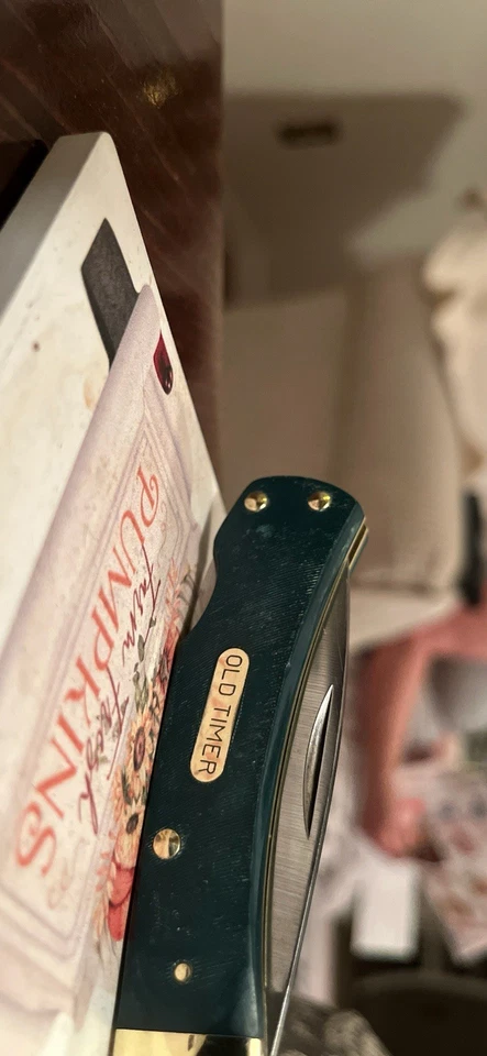 Schrade старый таймер 50T винтажный складной карманный нож США замок, одно лезвие - Изображение 3 из 4