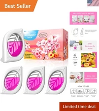 Peach Scent Air Fresheners - Odor Eliminator for Closets and Bathrooms, 120 Days