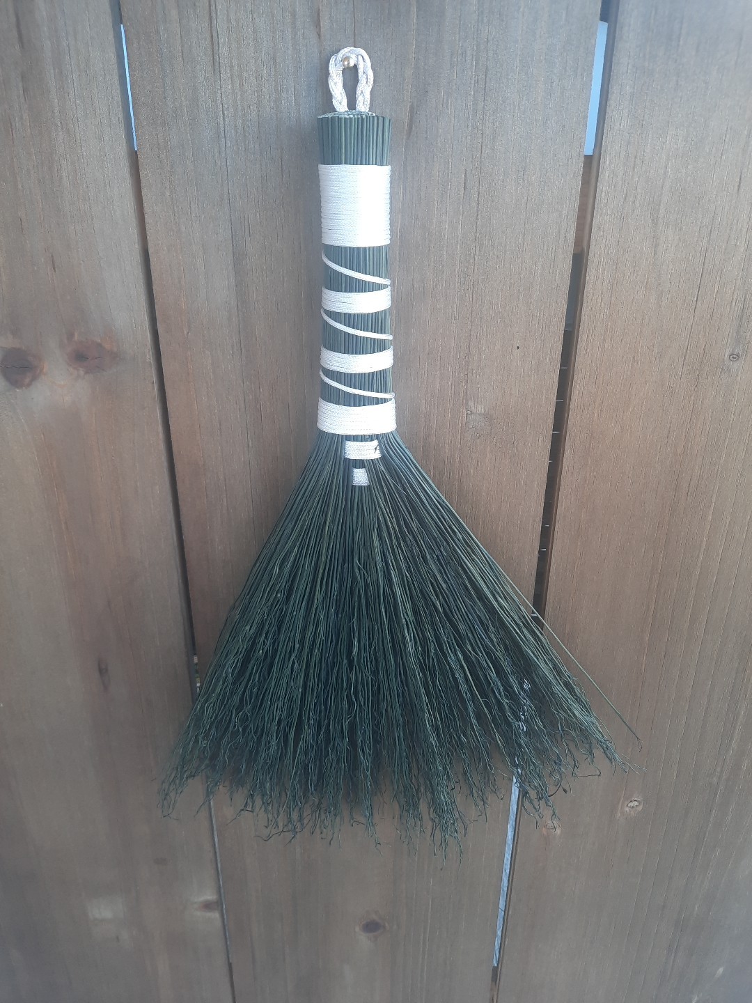 Handmade Green Hawktail Broom Whisk