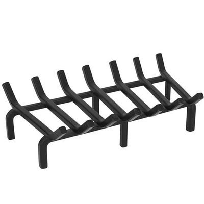 Fireplace Log Grate, Heavy Duty Solid Steel Wood Rack Stove Firewood Holder f...