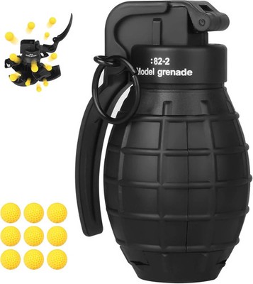 Toy-Hand Grenade for CS Battle Game,with 9 Foam Ammo,Age 14 Year Old and up
