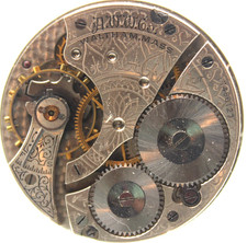 1908 WALTHAM POCKET WATCH MOVEMENT 17466127 GRADE: 610 16s 7j RJ
