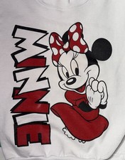 Vintage 80s 90s Minnie Mouse Youth 10/12 Crewneck Sweatshirt Disney