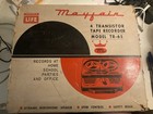 Mayfair 4 Transistor Tape Recorder Model TR 65 In Orig. Box JAPAN tested works — photo 6