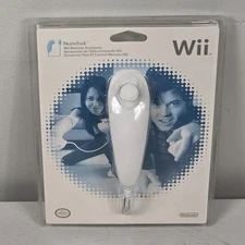 Nintendo Wii Nunchuck White Genuine Original OEM NEW Sealed
