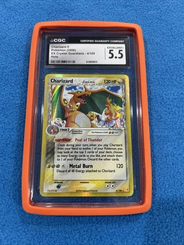 Pokémon Charizard Delta Species  Crystal Guardians Holo  4/100 CGC 5.5 Low Pop