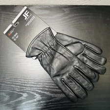 NWT JF J.Ferrar Men's Genuine Leather Thinsulate Touch Tech Gloves Black Size M