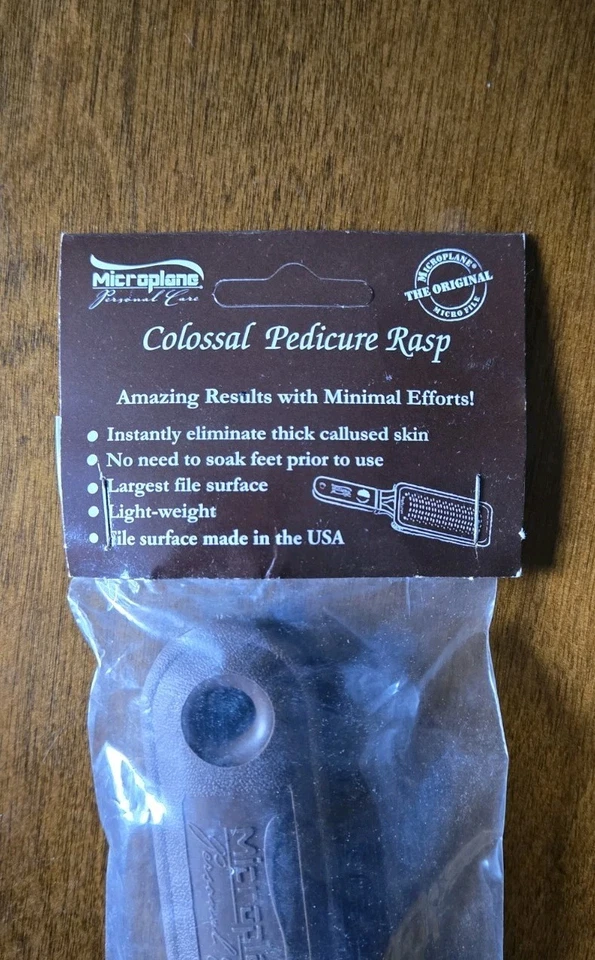 Microplane Colossal Foot File / Pedicure Rasp - Perfect for Calluses - Brown - Image 2 of 4