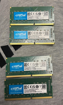 Crucial 32GB DDR4-2666 SO-DIMM RAM CT8G4SFRA266 260-Pin (4x8GB) | eBay