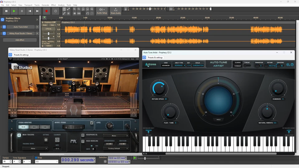 Audacity Pro 3 Audio Music Studio + Muse Hub + 100 VST - Windows Mac Linux-CD - Image 4 of 4