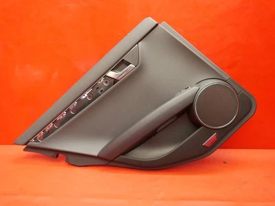 Mercedes S204 W204 C-Klasse Türverkleidung Türpappe Hinten links schwarz Leder/6 - Bild 1 von 4