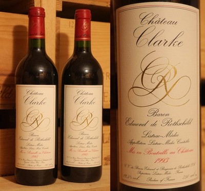 2 Fl. 1993er Chateau Clarke - Baron Edmond de Rothschild - Listrac Medoc !!!!!