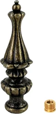 Antique Brass Lamp Finials - Vintage Decorative Knob for Table & Floor Lamps