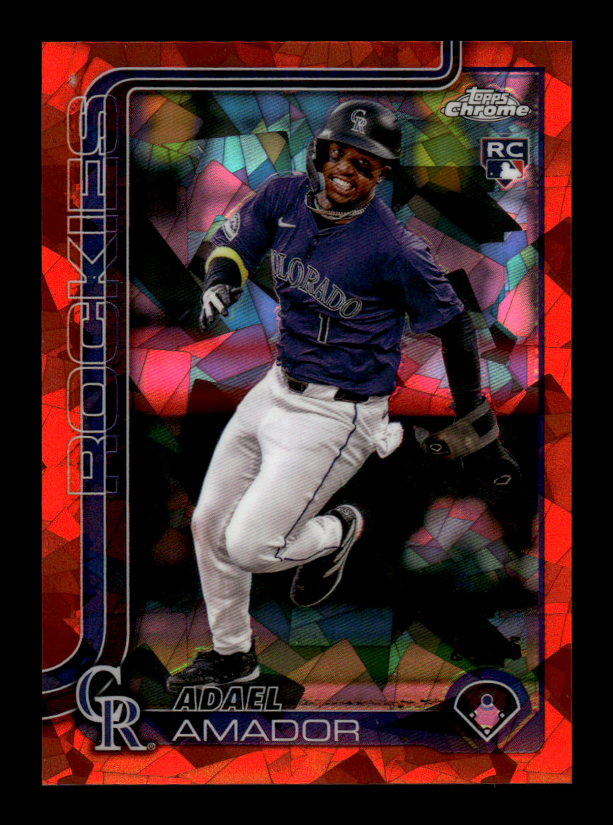 2025 Topps Chrome Sapphire Adael Amador #255 Rookie Orange Refractor /25